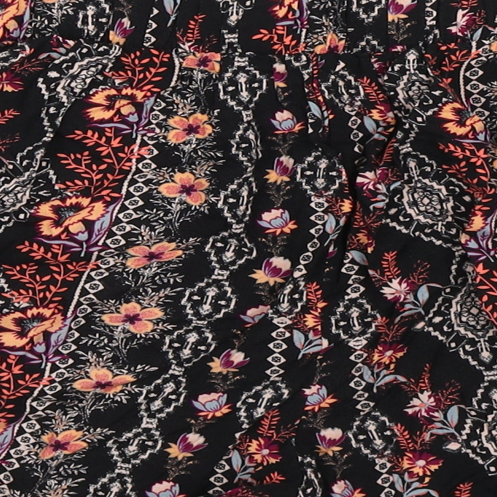 New Look Womens Multicoloured Floral Hot Pants Shorts Size 8
