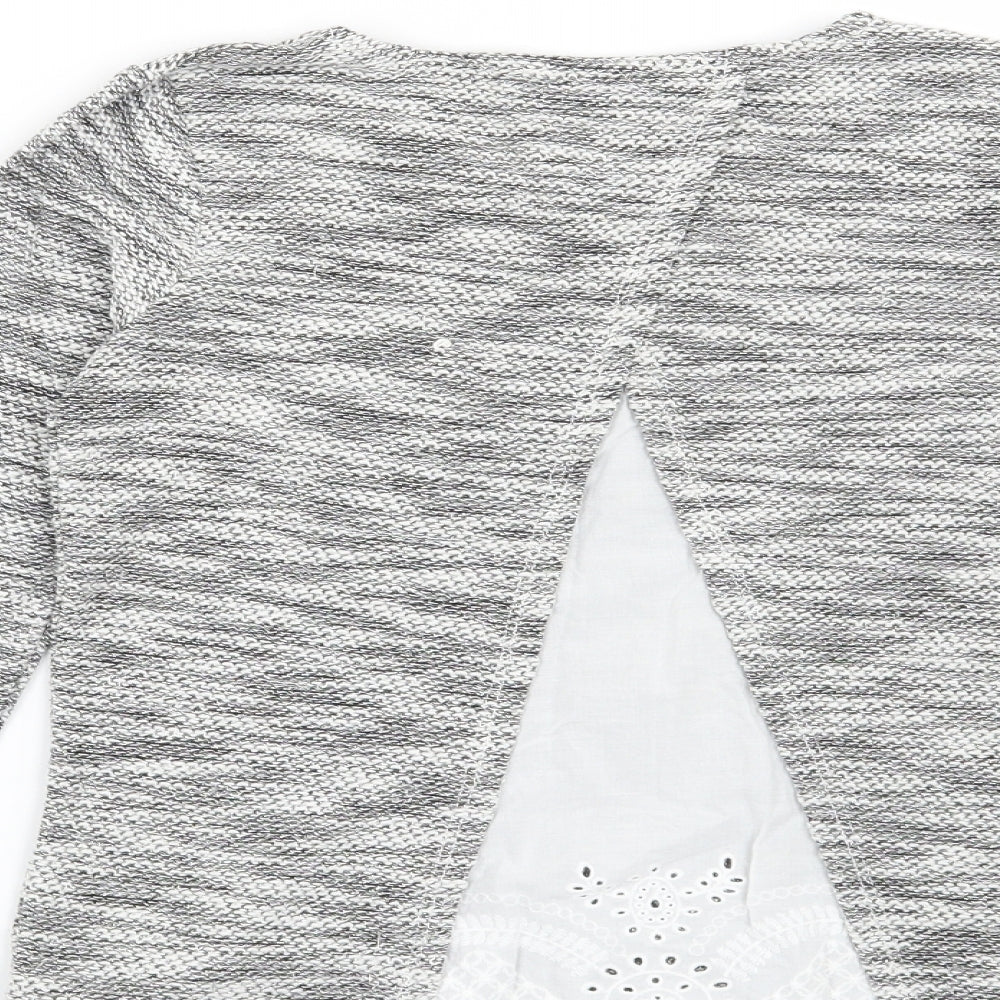 F&F Girls Grey Pullover Jumper Size 9-10 Years