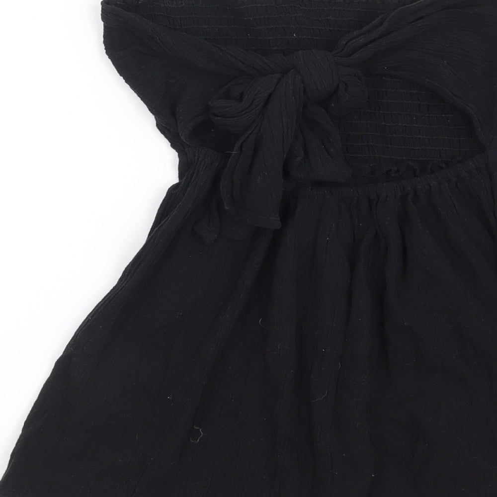 Womens UK Size 6 ASOS Black Basic Blouse