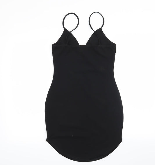 Missguided Womens Black Mini Size 8