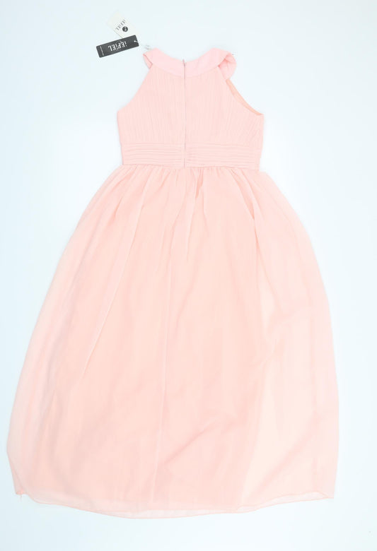 Preworn Womens Pink Fit & Flare Size 10