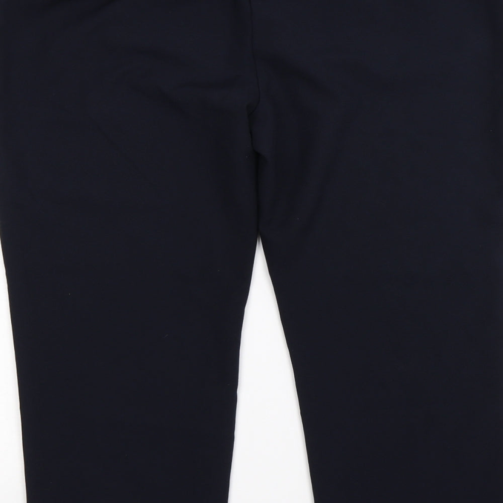 Womens UK Size 14 Preworn Regular Fit Blue Trousers