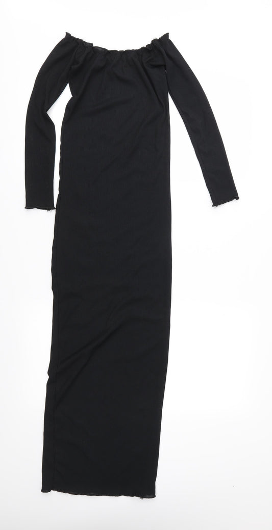 Femme Luxe Womens Black Maxi Size 6