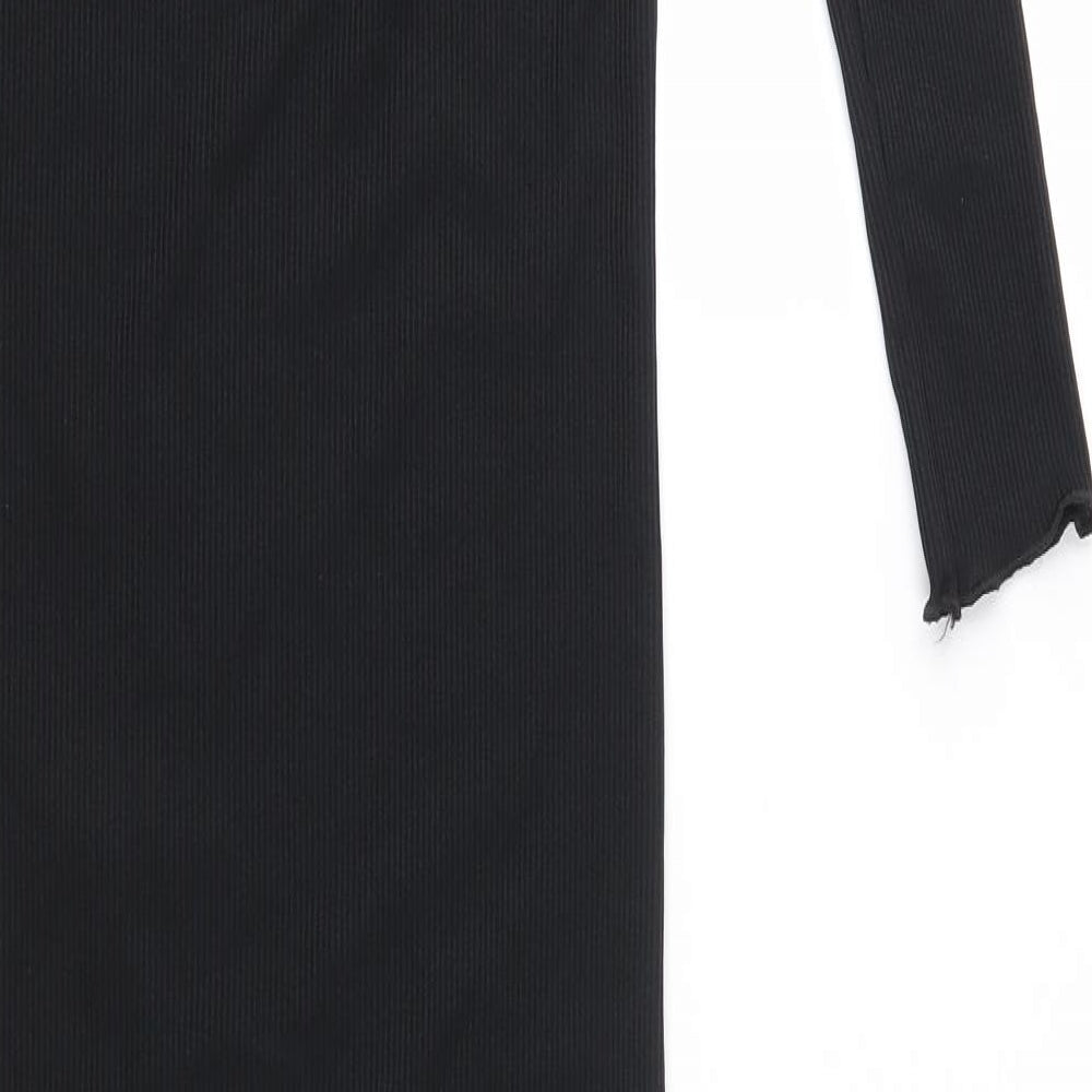 Femme Luxe Womens Black Maxi Size 6