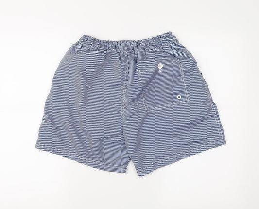 Preworn Mens Black Striped Cargo Shorts Size S