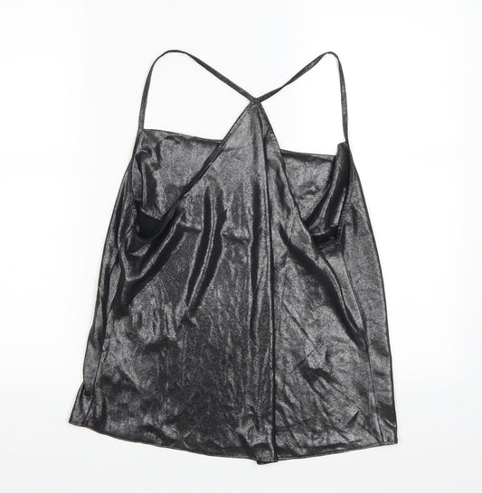 Miss Selfridge Womens Grey Basic Tank Size 12