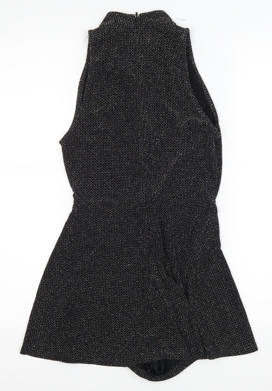 Topshop Womens Black   Playsuit One-Piece Size 6
