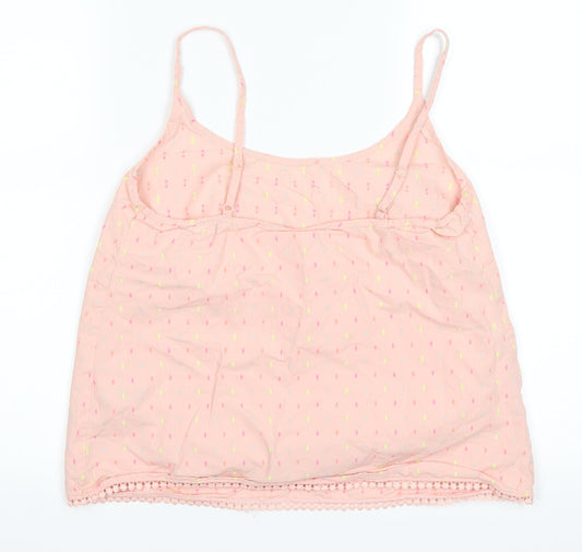 Nutmeg Womens Pink Polka Dot  Basic Tank Size 10