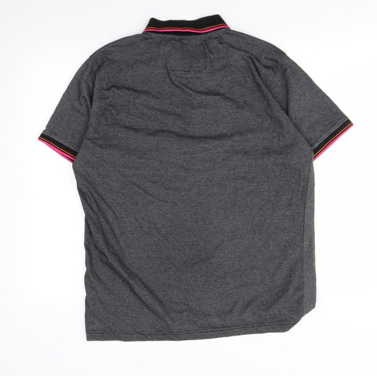 Urban Spirit Mens Black Polo Size L