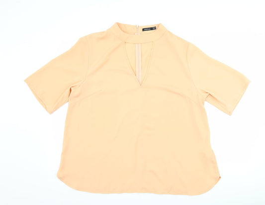 Womens UK Size 18 Boohoo Pink Basic Blouse