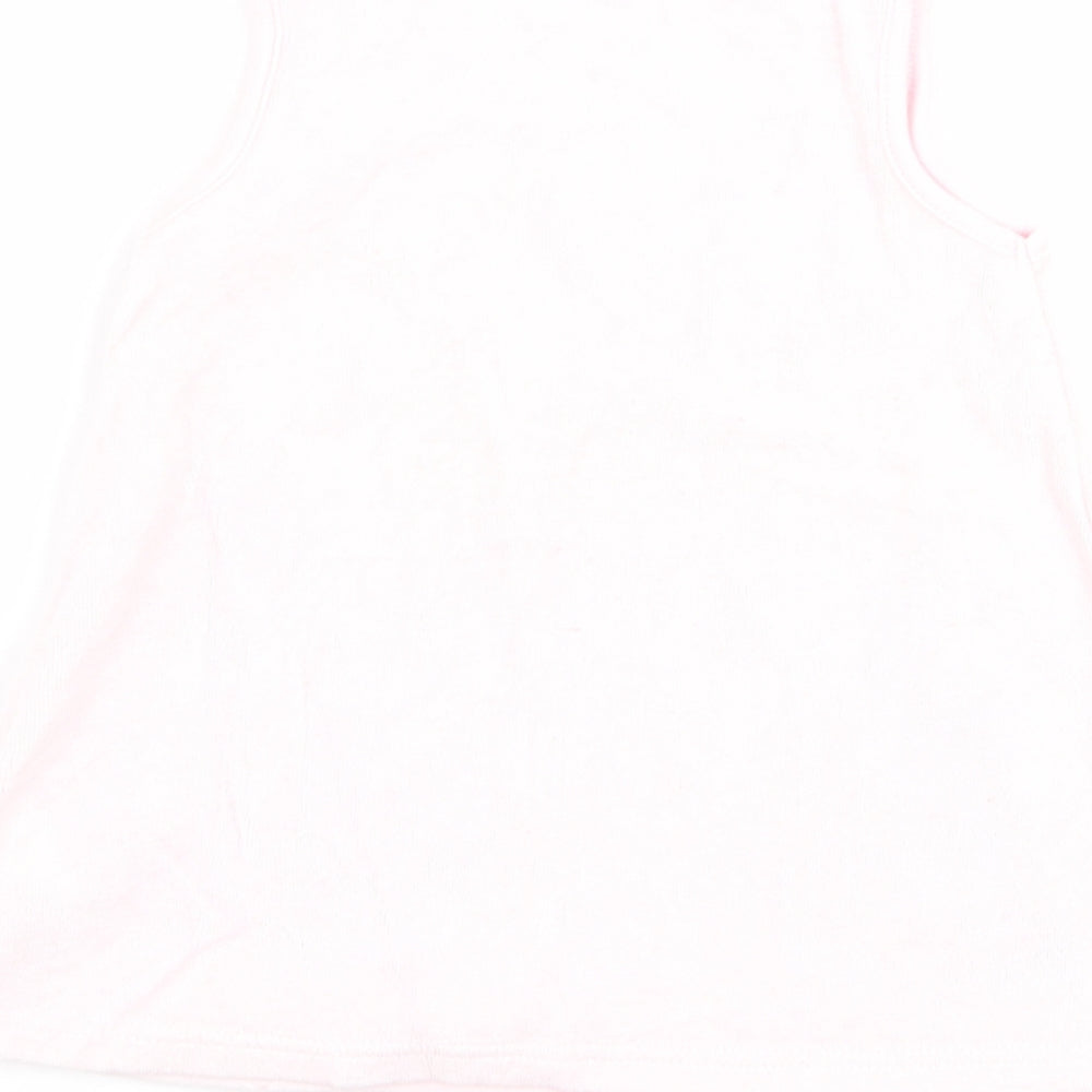 Marks and Spencer Girls Pink Flannel A-Line Size 3-6 Months - graphic