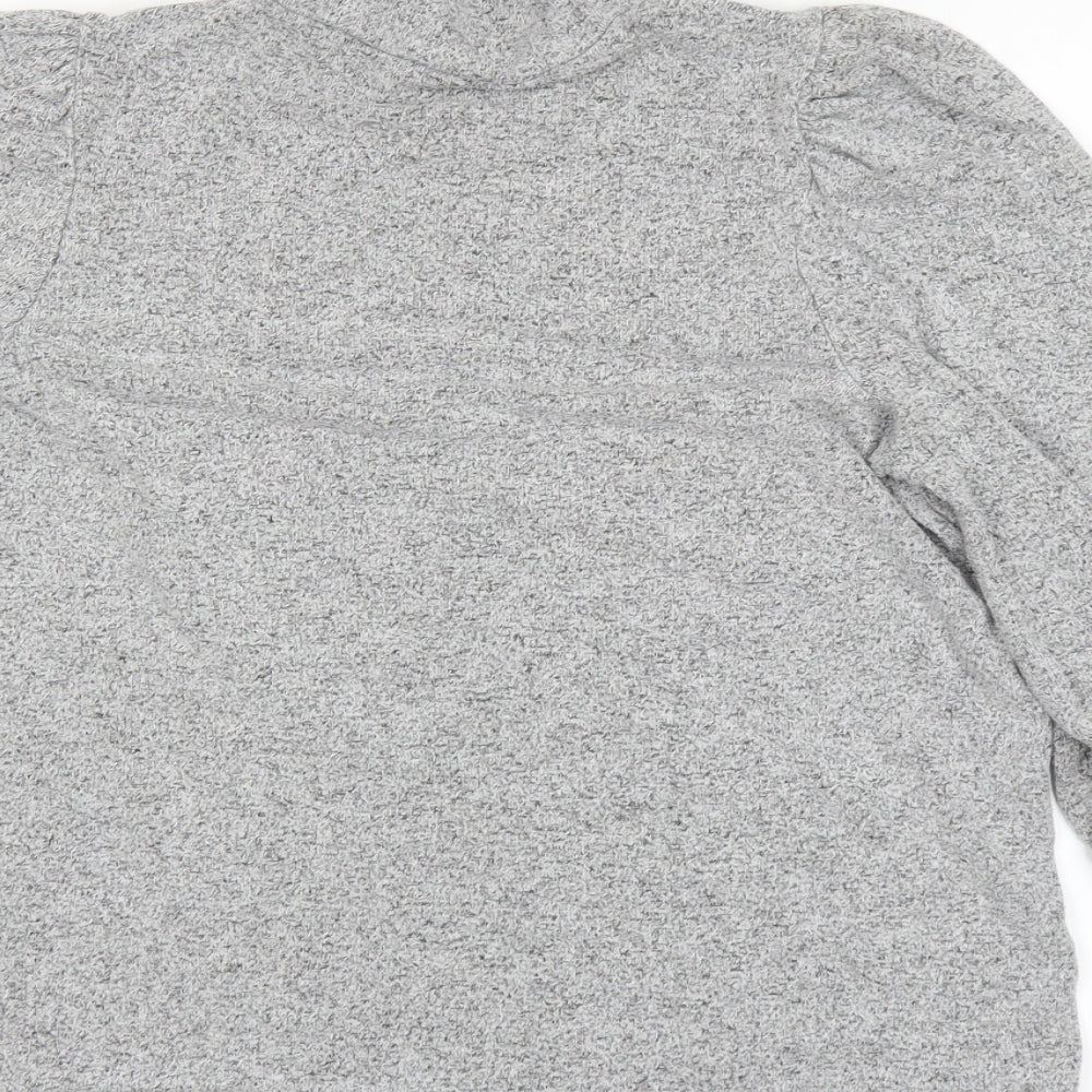 TU Womens Grey Basic T-Shirt Size 8
