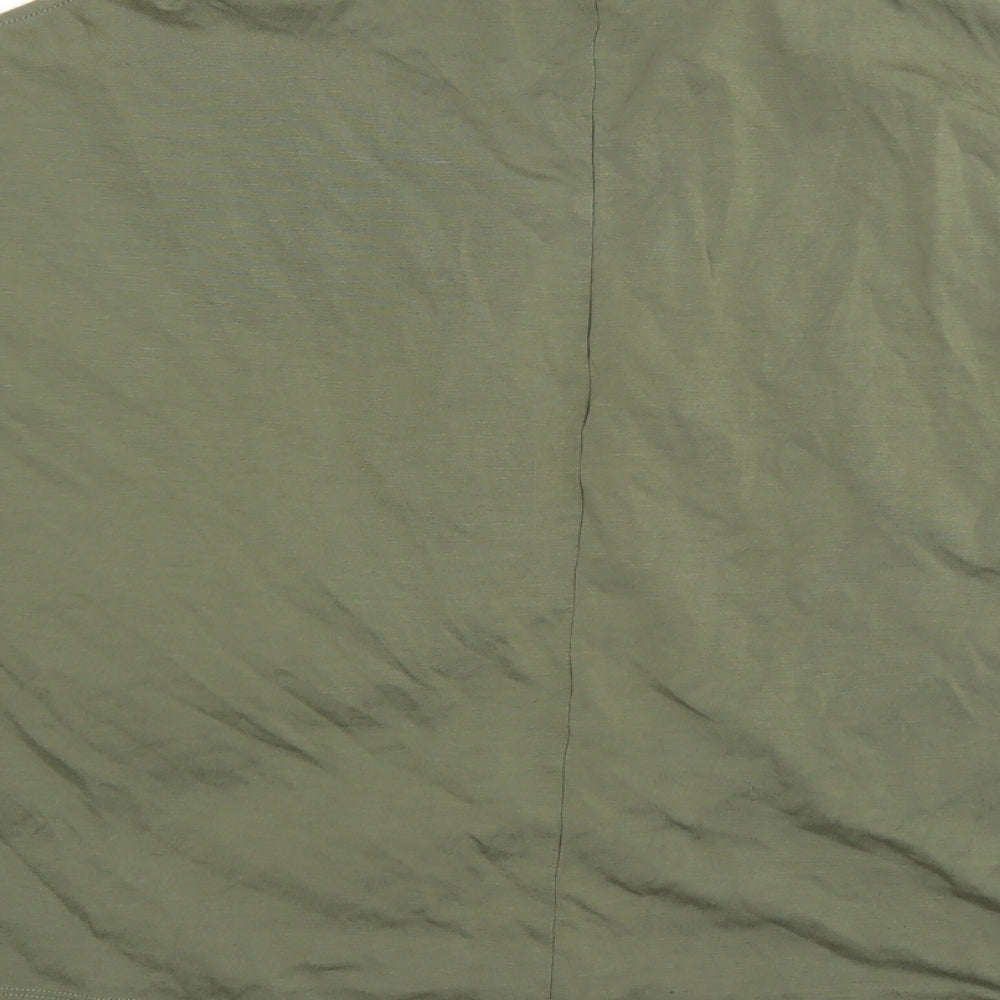 Womens UK Size 14 Very Green Basic T-Shirt