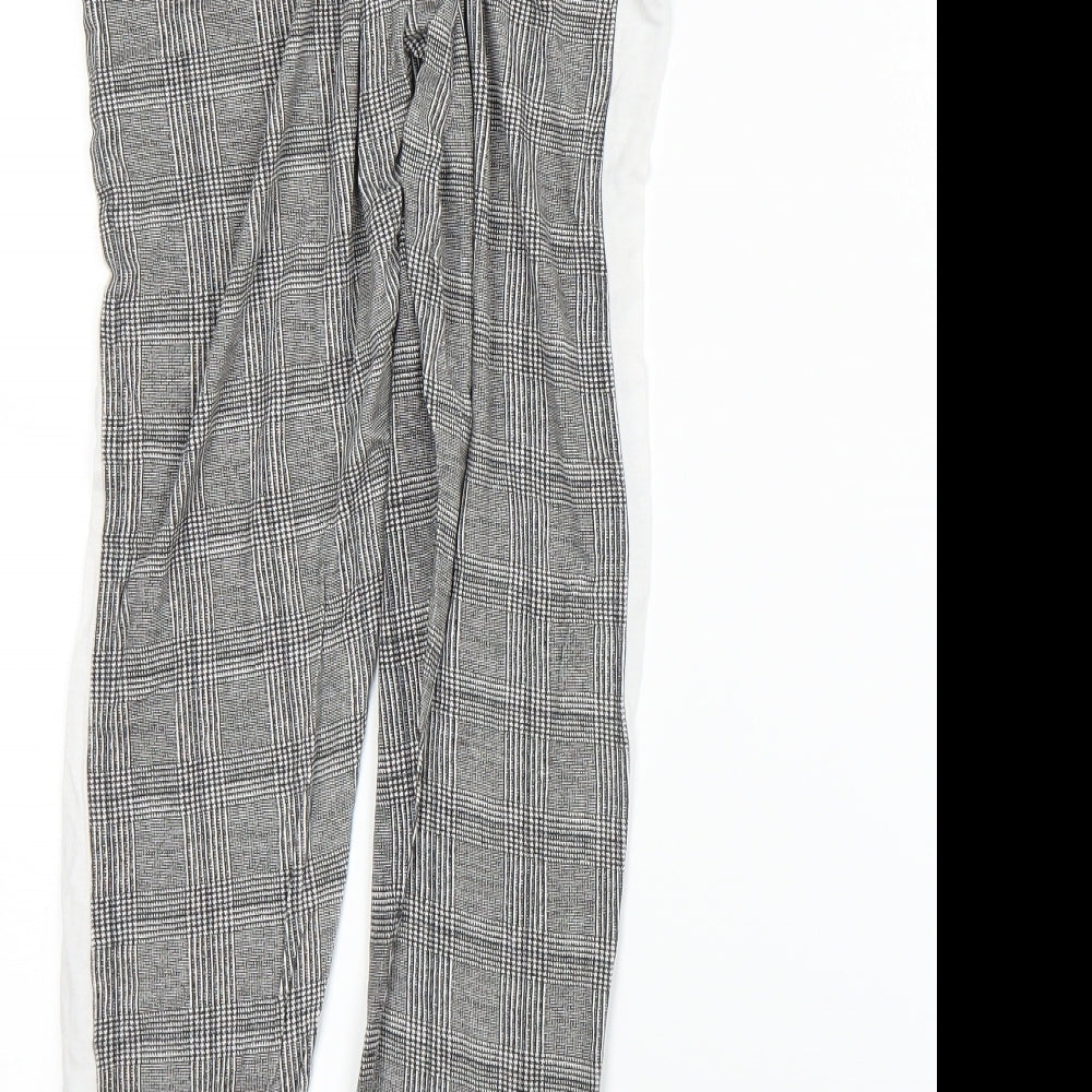 Womens UK Size 12 Boohoo Regular Fit Black Trousers
