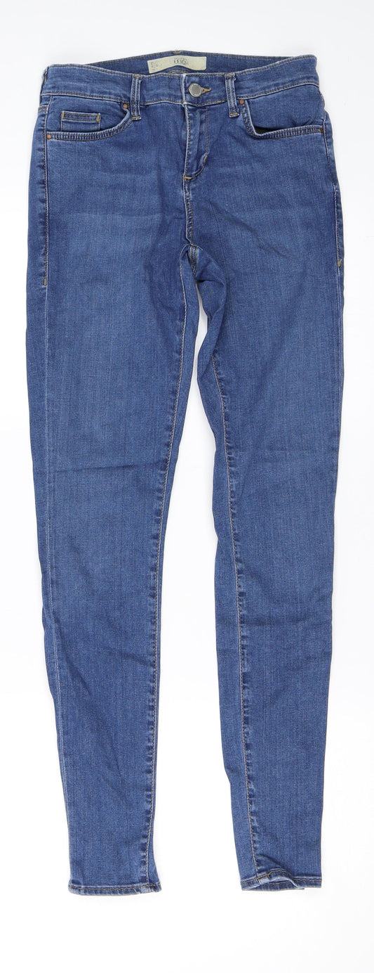 Womens UK Size 26 in Topshop Regular Fit Skinny Blue Jeans