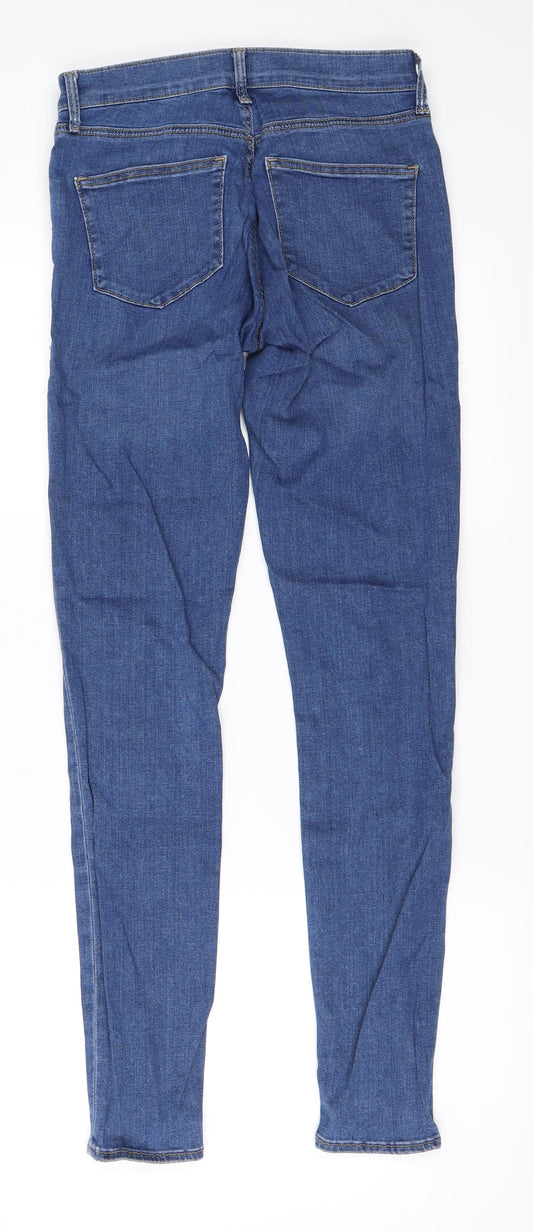 Topshop Womens Blue Skinny Jeans Size 26 in L32 in