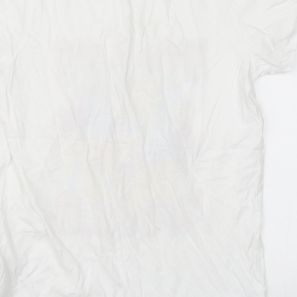 Womens UK Size XS H&M White Basic T-Shirt