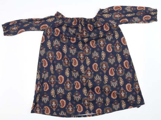 Womens UK Size 12 Simply Be Blue Basic Blouse
