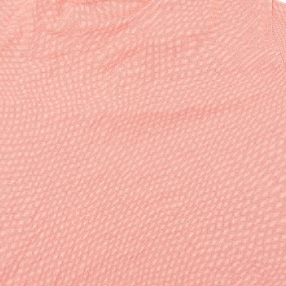 Lincoln Mens Pink Polo Size L - coral coloured