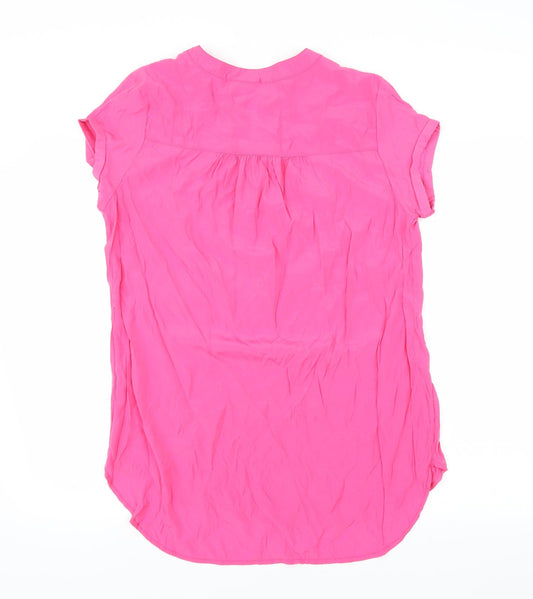 Gabriella Vicenza Womens Pink Basic Blouse Size 10