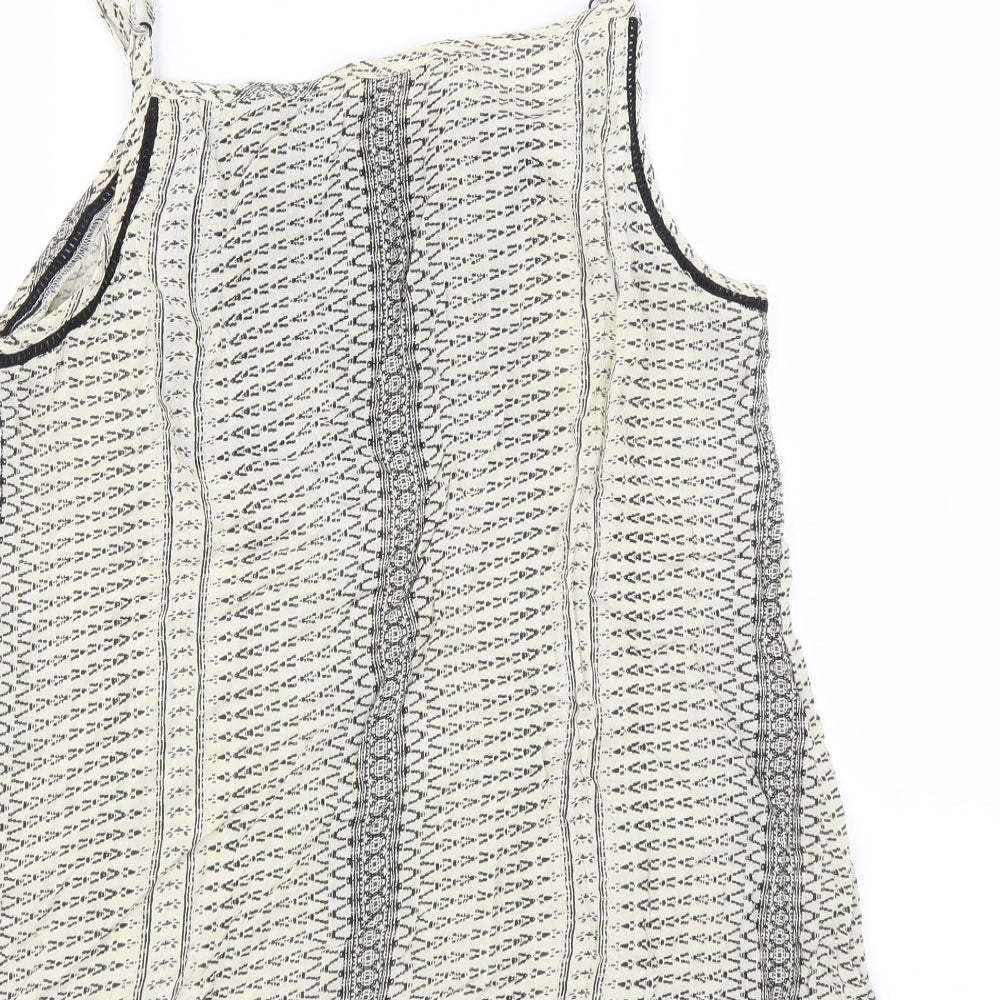 Womens UK Size 10 Matalan Beige Camisole T-Shirt