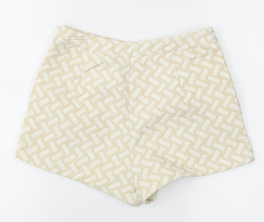 Missguided Womens Beige   Hot Pants Shorts Size 8