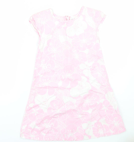 X-Mail Girls Pink Floral A-Line Size 8 Years