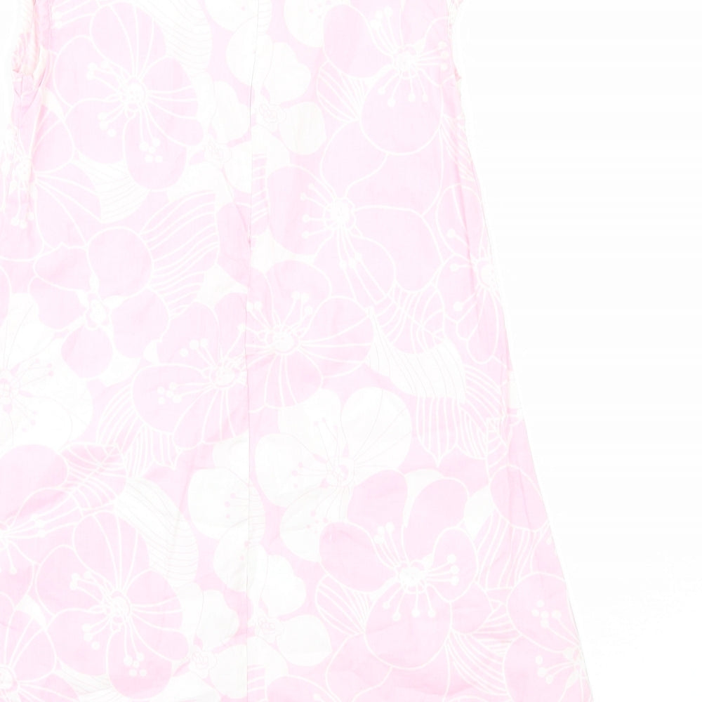 X-Mail Girls Pink Floral A-Line Size 8 Years