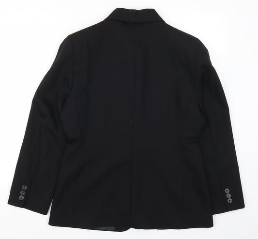 Womens UK Size 14 Preworn Regular Black Suit Jacket