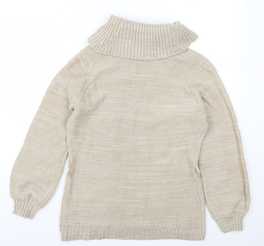 Evie Womens Beige Pullover Jumper Size 14