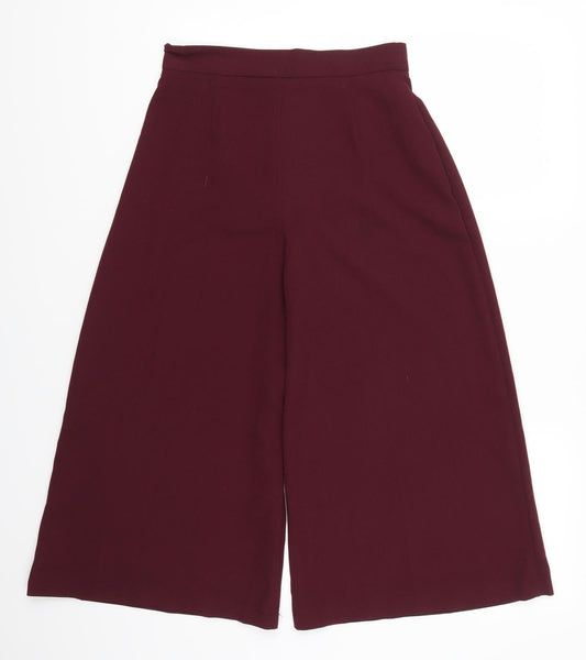 George Womens Purple Cropped Trousers Size 8 L20 in - Plum