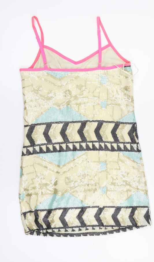 Miss Selfridge Womens Multicoloured Animal Print Camisole Tank Size 6