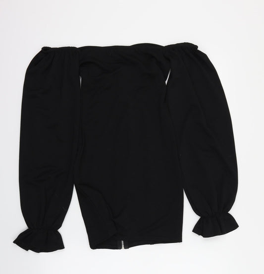 PRETTYLITTLETHING Womens Black Mini Size 6