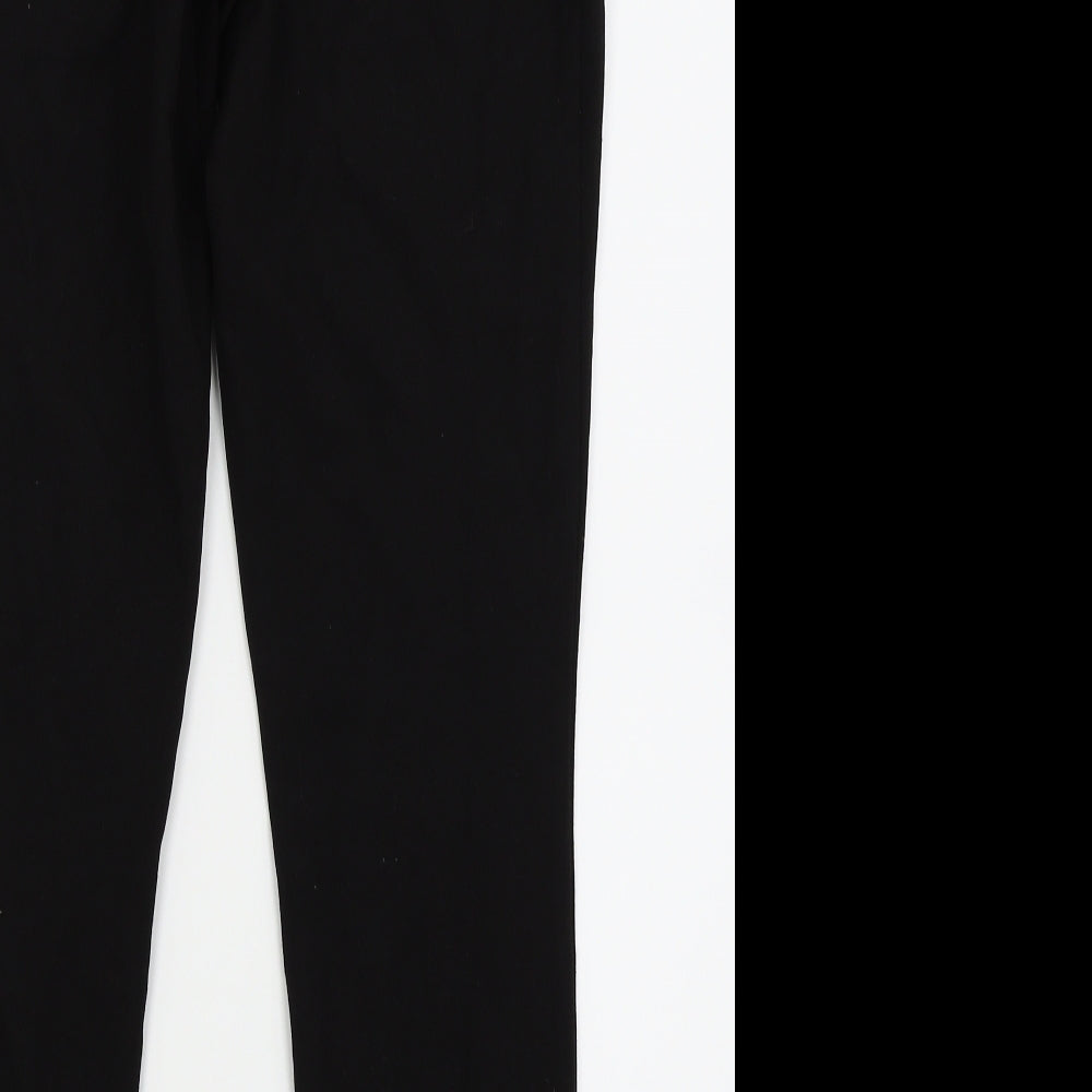 Asda George Girls Black Chino Trousers Size 12-13 Years