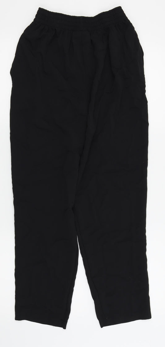 Womens UK Size 10 NEXT Regular Fit Jogger Black Trousers