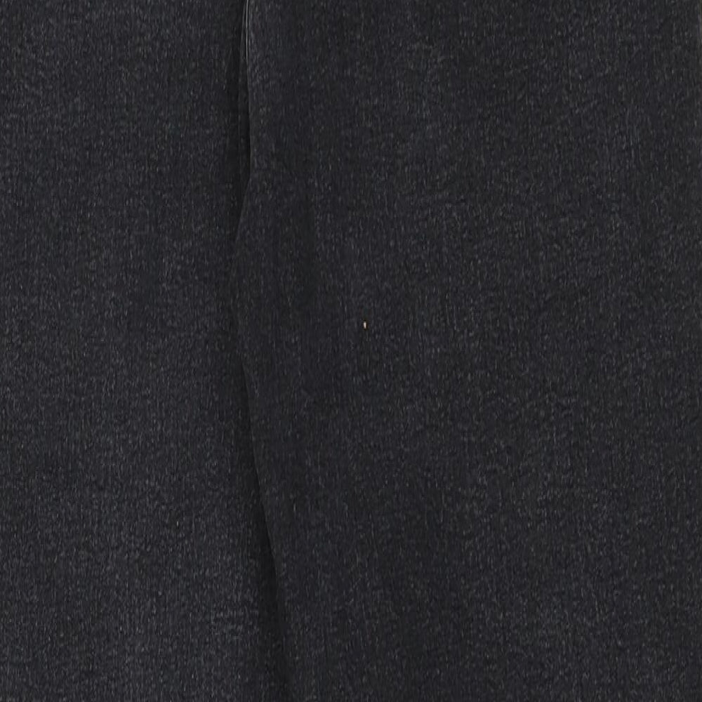 Pep&Co Womens Black Denim Straight Jeans Size 14 L27 in