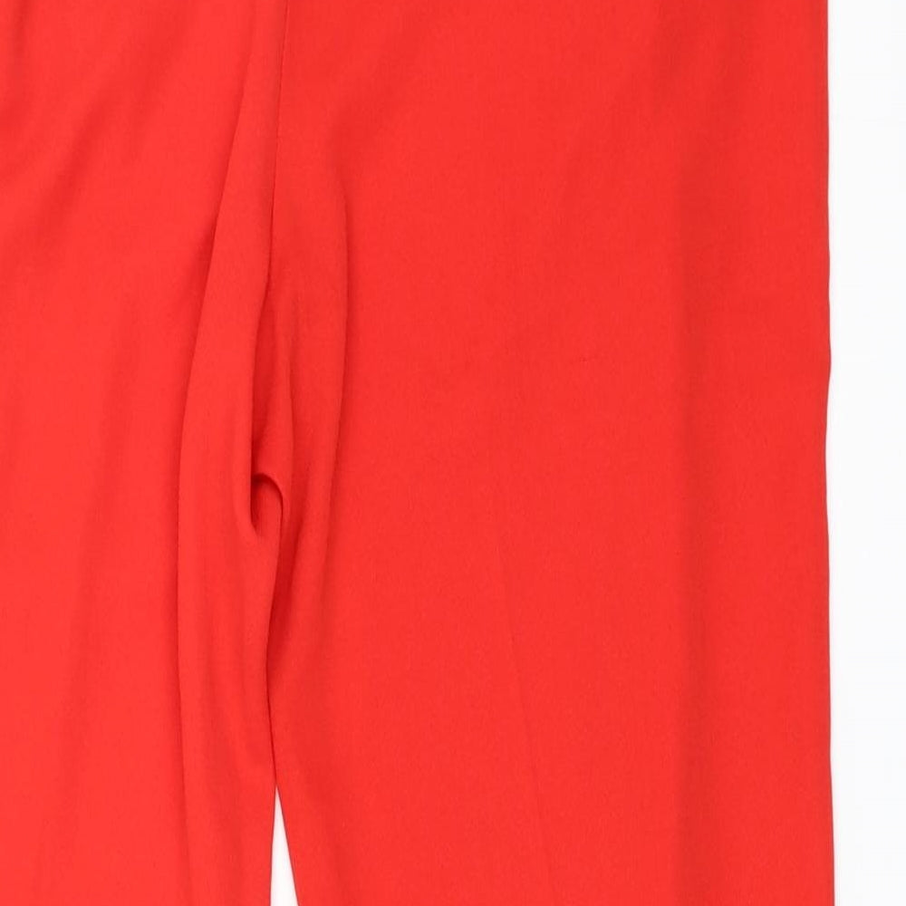 Primark Womens Red Trousers Size 12 L28 in