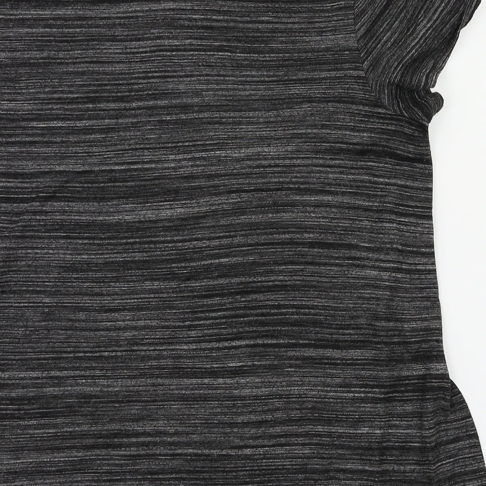 Womens UK Size 12 payapa Black Basic T-Shirt
