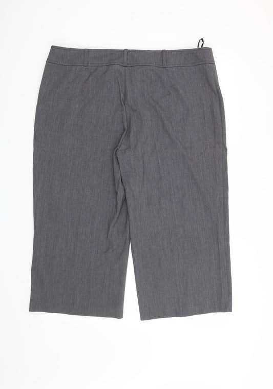 Womens UK Size 18 BHS Regular Fit Grey Trousers