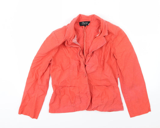 Womens UK Size 14 Peacocks Red Jacket