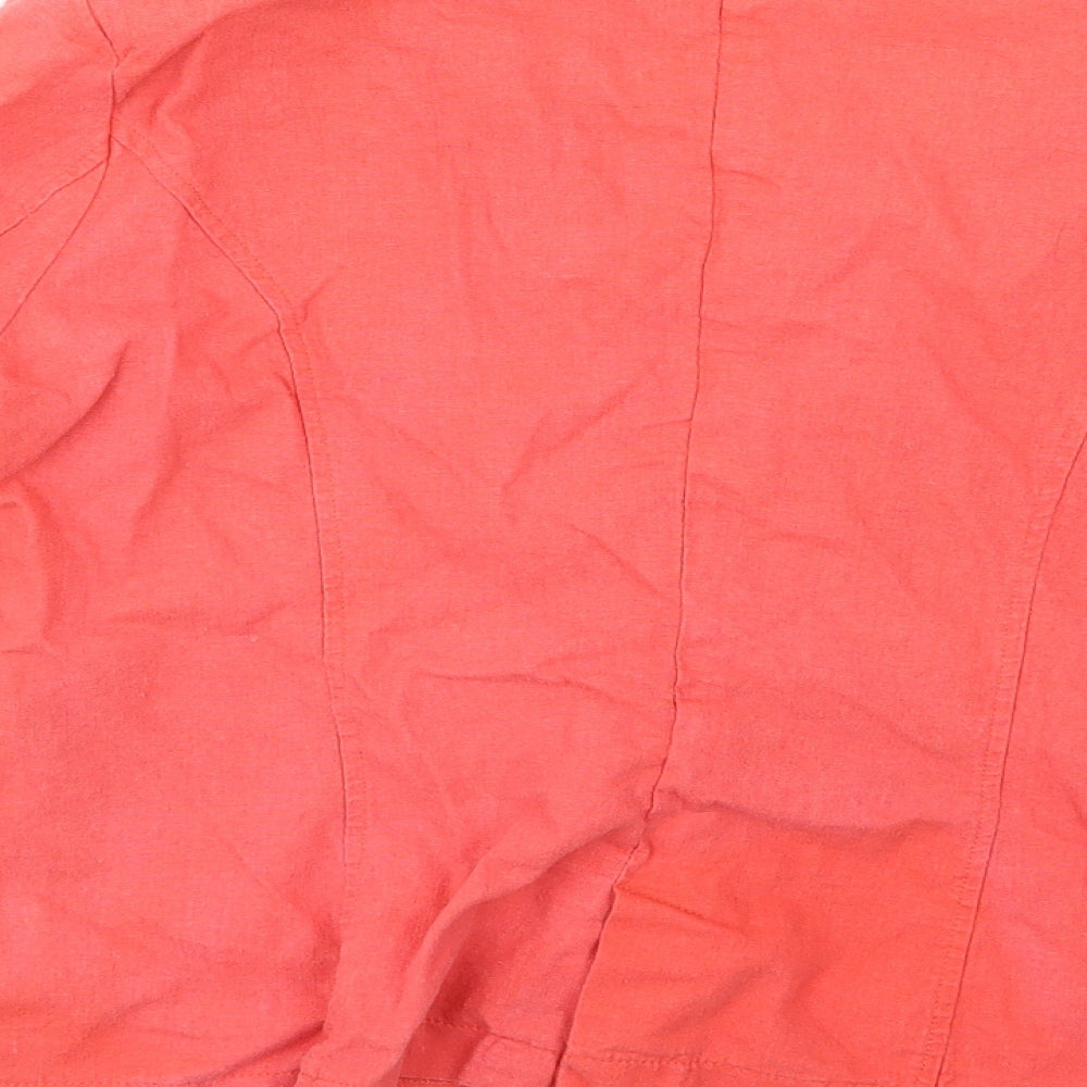 Peacocks Womens Red Jacket Size 14