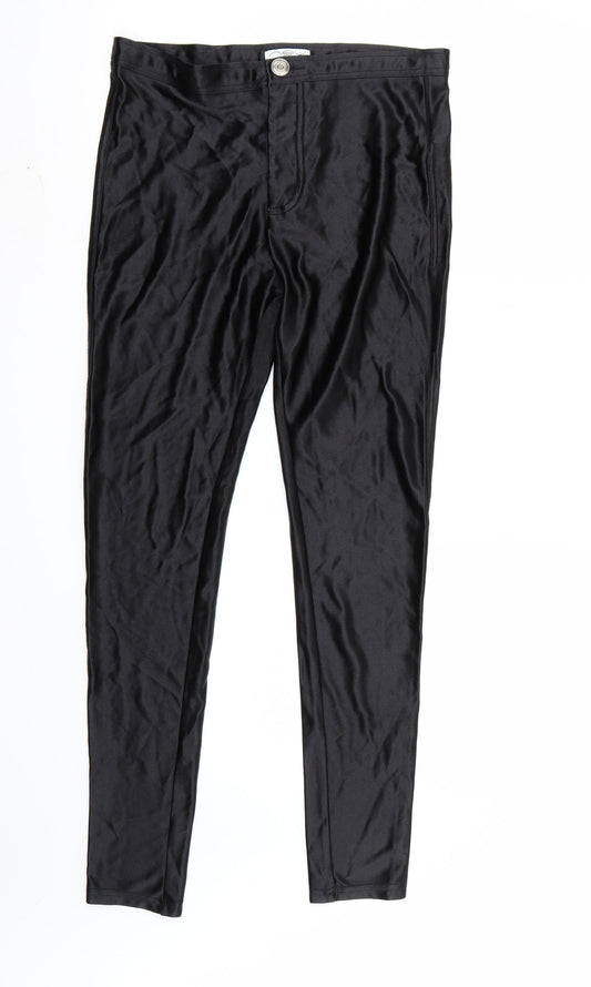 Womens UK Size 12 Newlook Regular Fit Black Trousers