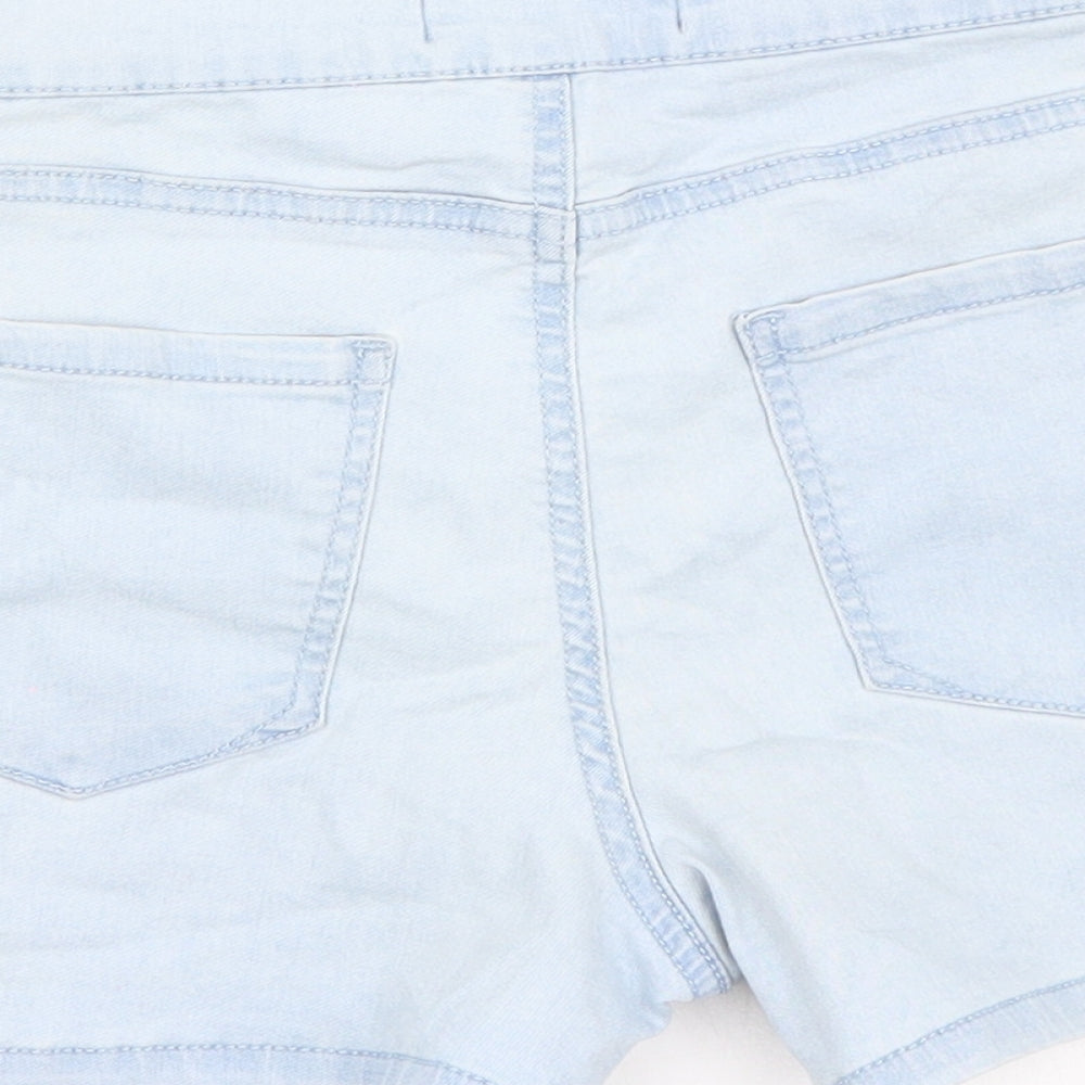 Denim & Co. Womens Blue Bermuda Shorts Size 4