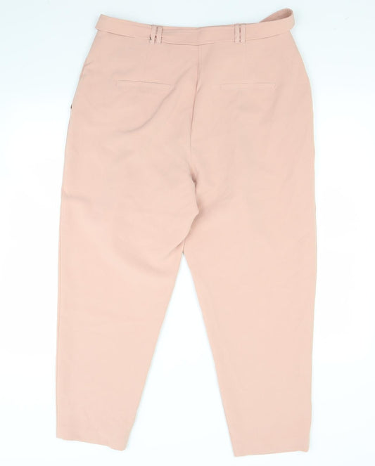 New Look Womens Beige Trousers Size 14 L28 in