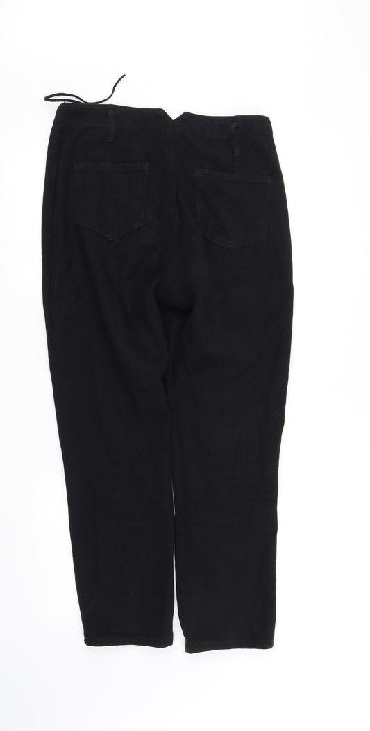 SheIn Womens Black Trousers Size M L29 in