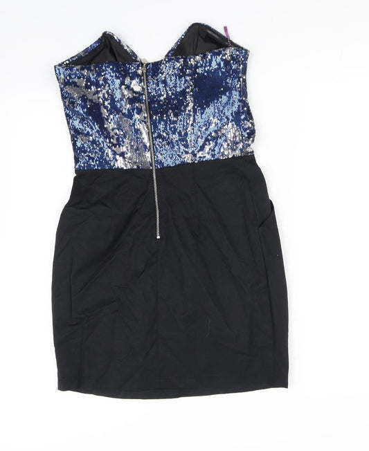 Lipsy Womens Blue Fit & Flare Size 10