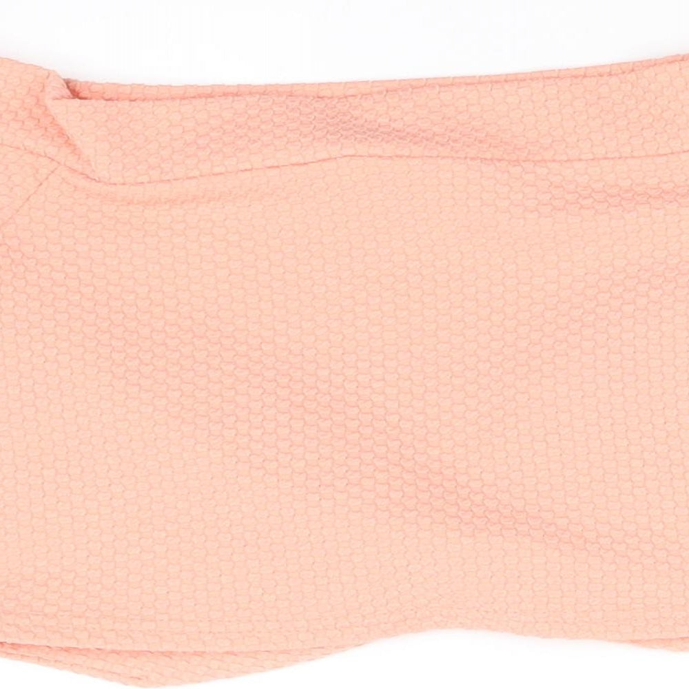 Miss Selfridge Womens Orange Basic T-Shirt Size 8