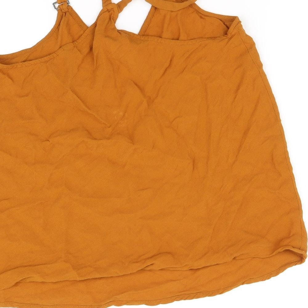 Womens UK Size 8 New Look Orange Basic Blouse