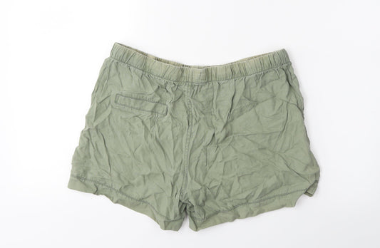 Papaya Womens Green   Sweat Shorts Size 12
