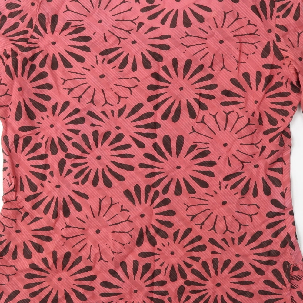 Womens UK Size 12 Adini Pink Basic T-Shirt